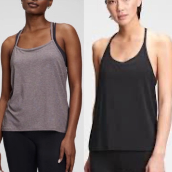 GAP Tops - NWT Gapfit racer back strappy tank in XL Tall in black or mauve